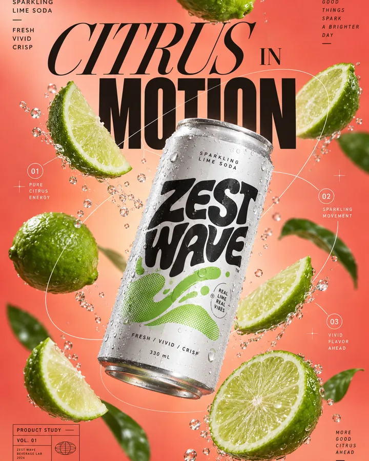 产品海报 · Citrus in Motion