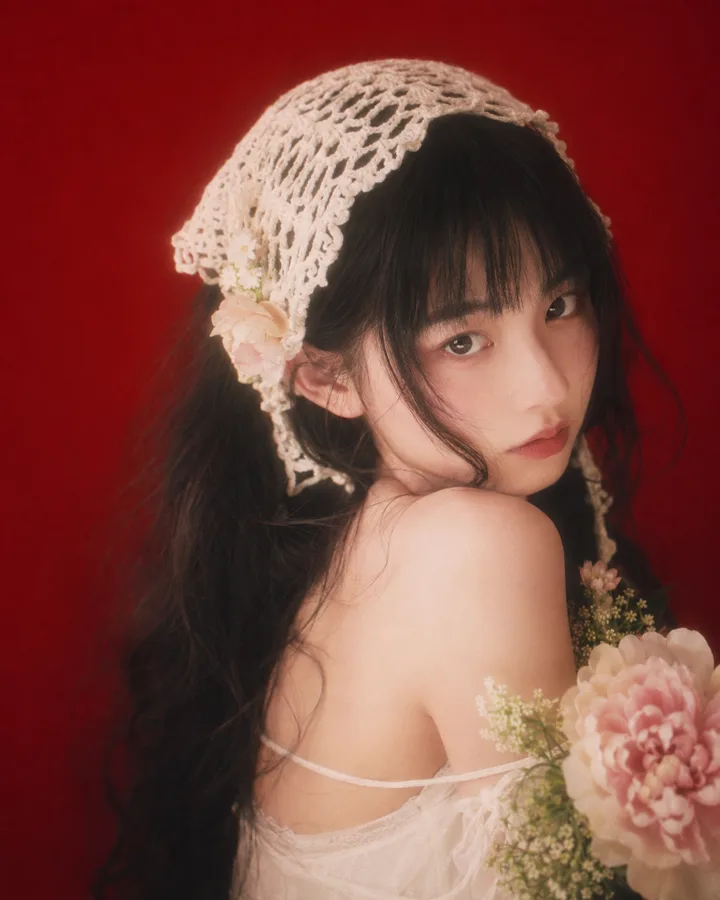 AI 写真 · 红色花园