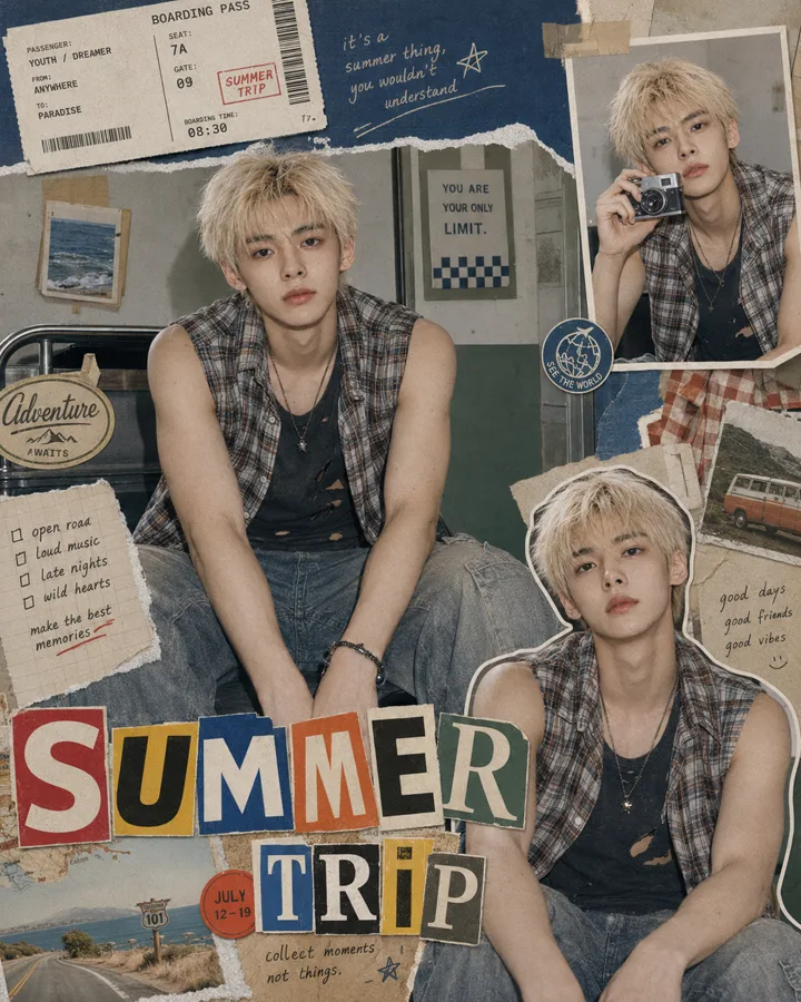 拼贴设计 · Summer Trip