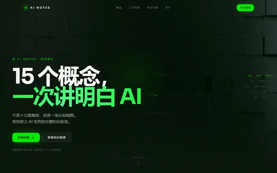 AI Notes 网站预览